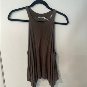 Kimchi Blue Asymmetrical Brown Tank Top